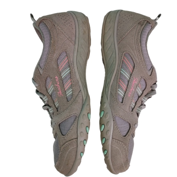 Skechers relaxed fit memory foam shoes, women's size 7, grey - Picture 6 of 9